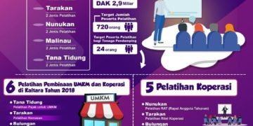 Jenis Pelatihan Pembinaan UMKM dan Koperasi di Kaltara Tahun 2019