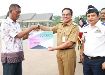 Diselimuti Kabut Asap, Upacara Harhubnas Berlangsung Khidmat