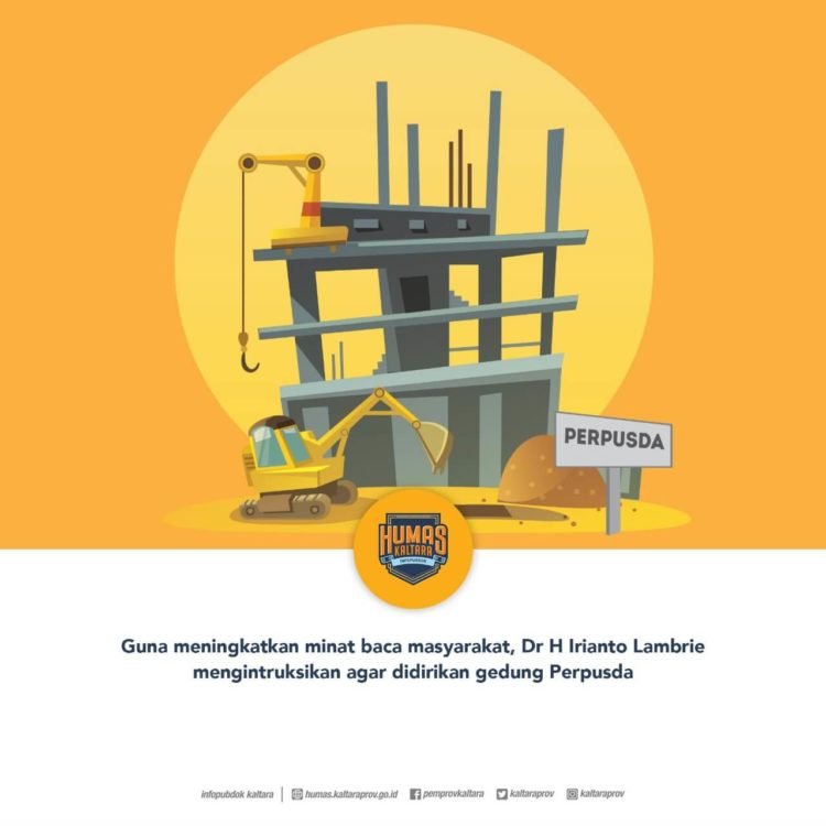 Realisasi Fisik Perpusda Kaltara Capai 36,04 Persen