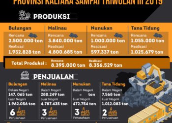 Pemprov Kaltara Realisasikan 8,356 Juta Ton Batubara