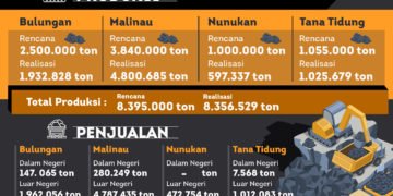 Pemprov Kaltara Realisasikan 8,356 Juta Ton Batubara