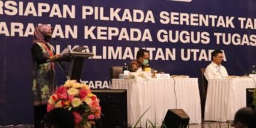 Suryani Paparkan Kesiapan Pengawasan Pilkada di Kaltara kepada Mendagri